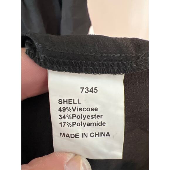 Pretty Garden size small black midi dress with white - Picture 5 of 5